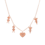 Collana Famiglia con Bambolini personalizzati