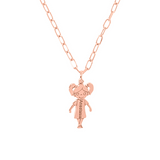 Necklace with Puppy and Engraving