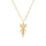 Necklace with Puppy and Engraving