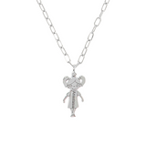 Necklace with Puppy and Engraving