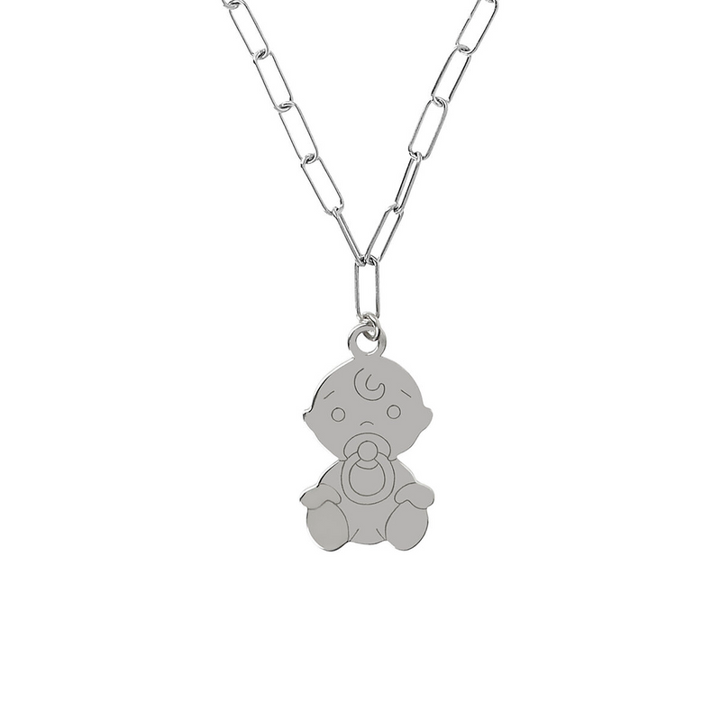 Necklace with Puppy and Engraving