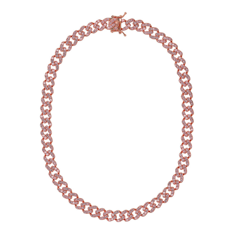 Groumetta Necklace with Pink Stones