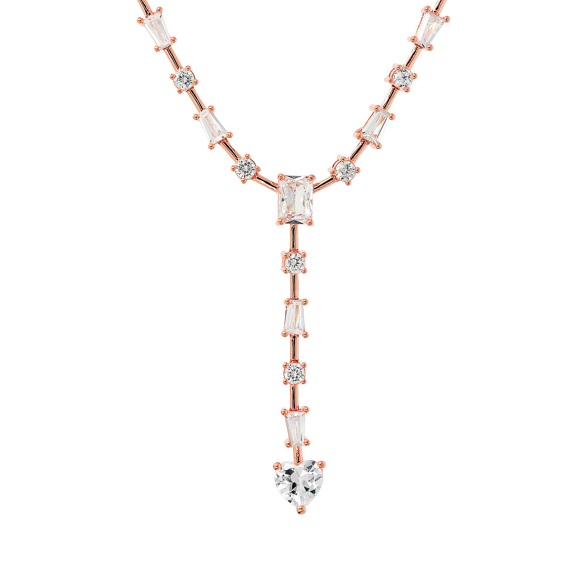 Collana Lariat con Cuore Pendente - L DI LINDA