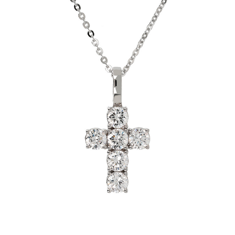 Zircon Cross Necklace
