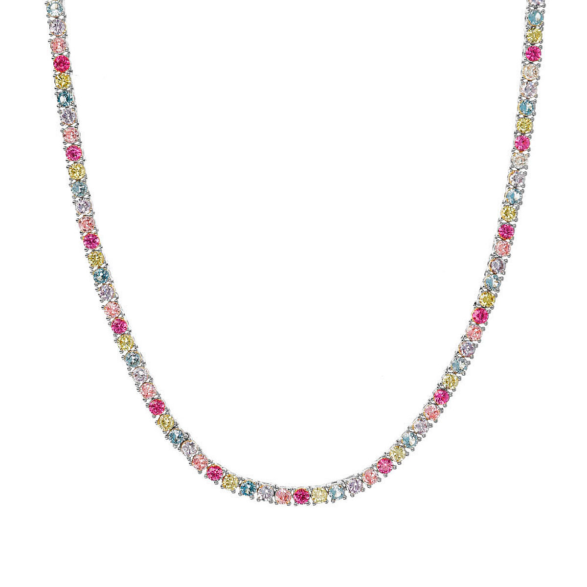 Collana Tennis Arcobaleno - L DI LINDA