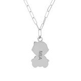 Necklace with Large Baby Pendant and Engraving