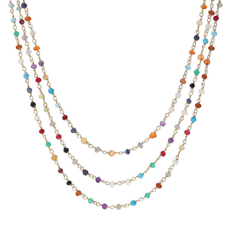3 Row Rosary Necklace
