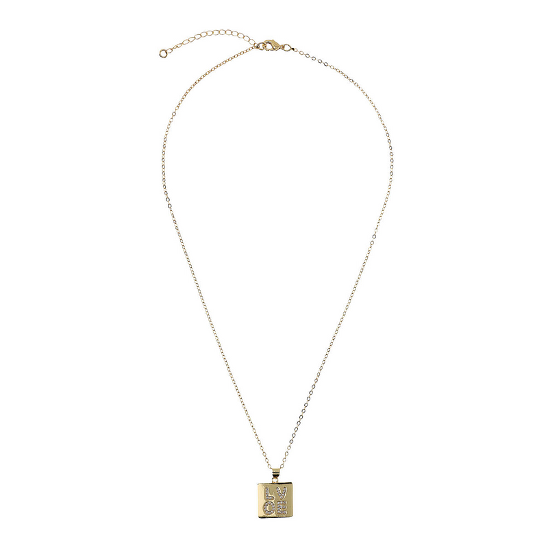 Love Plate Necklace