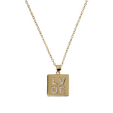 Love Plate Necklace