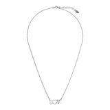 Necklace with Initials and Central Heart