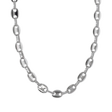 Link Necklace with Zircon Details