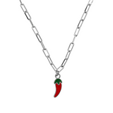 Taste of the Sea: Necklace 1 Pendant lemon/chili/octopus
