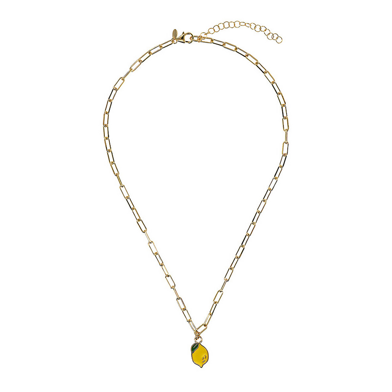 Taste of the Sea: Necklace 1 Pendant lemon/chili/octopus