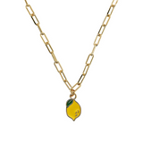 Taste of the Sea: Necklace 1 Pendant lemon/chili/octopus