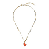 Taste of the Sea: Necklace 1 Pendant lemon/chili/octopus