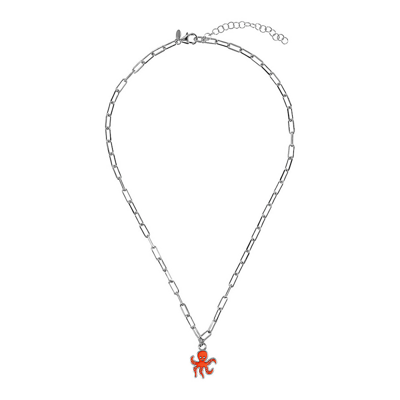 Taste of the Sea: Necklace 1 Pendant lemon/chili/octopus