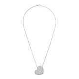 Heart Pendant Necklace with Pavé