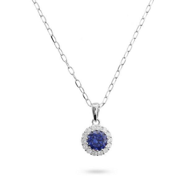 Harmony of Colors Necklace: Round Stone Pendant