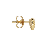 Heart earring with zirconia
