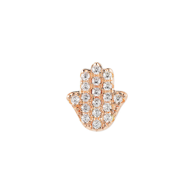 Hand earring with zirconia