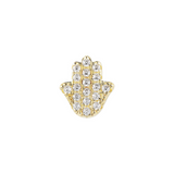 Hand earring with zirconia
