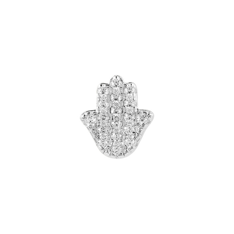 Hand earring with zirconia