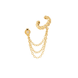 Ear cuff earring with chains