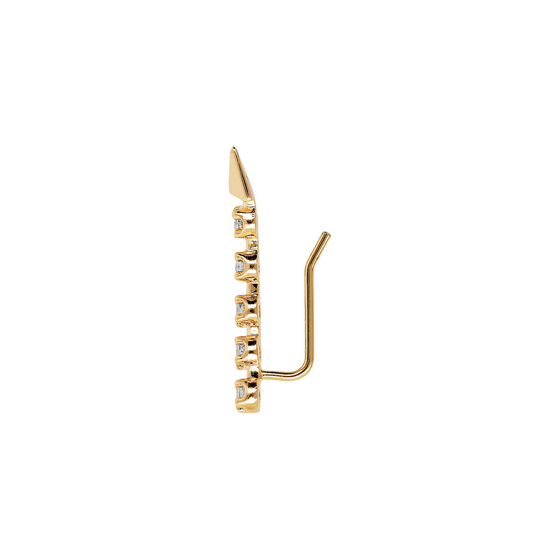 Single Earring Arrow and Zirconia