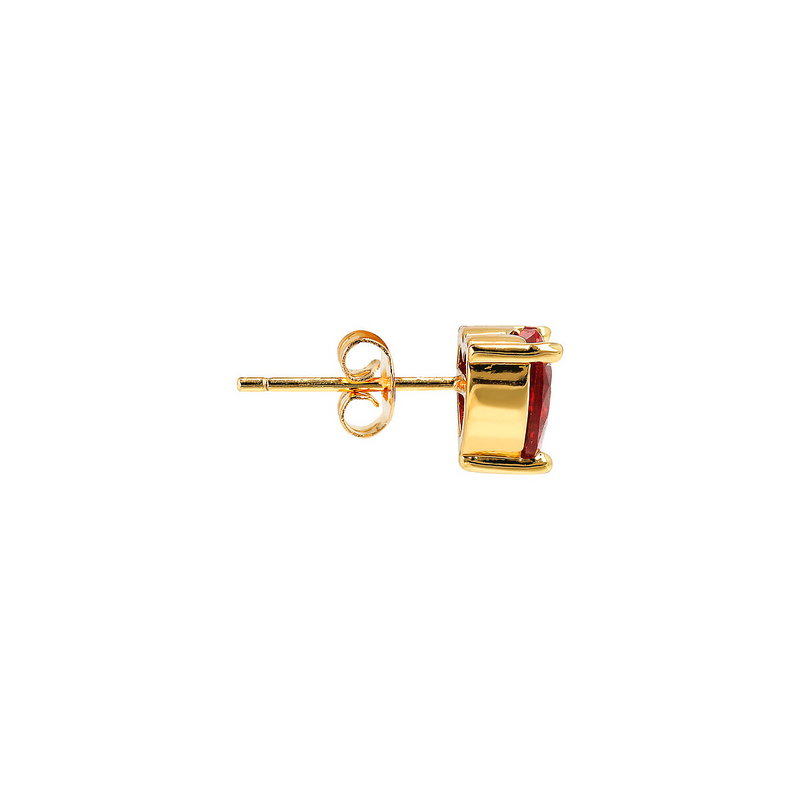 Pair of Red Heart Earrings