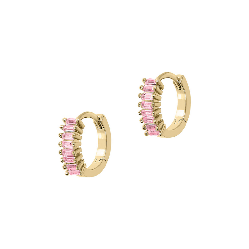 Mini Baguette Earrings Colorful