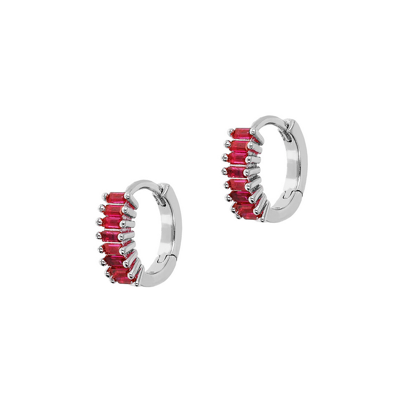 Mini Baguette Earrings Colorful