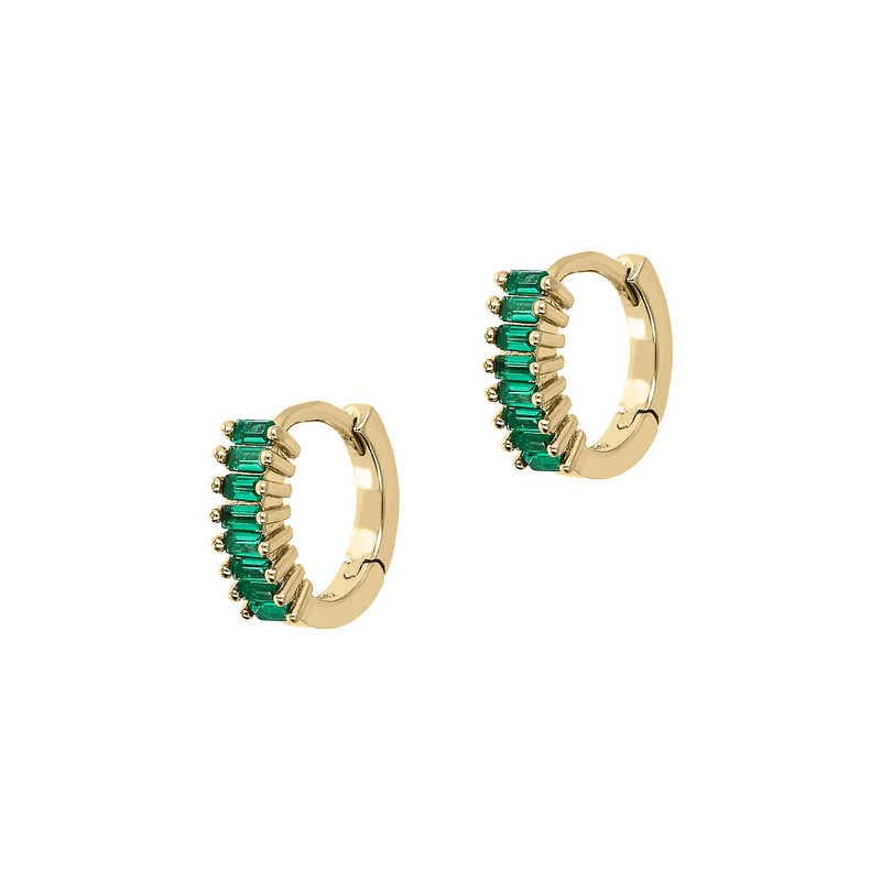 Mini Baguette Earrings Colorful