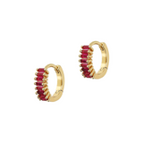Mini Baguette Earrings Colorful