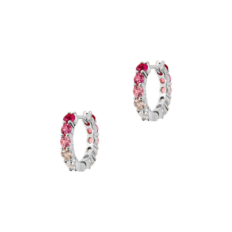 Colorful hoop earrings