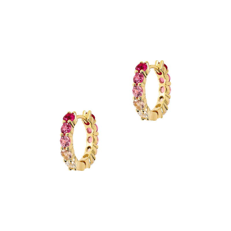 Colorful hoop earrings
