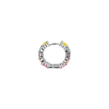 Colorful hoop earrings