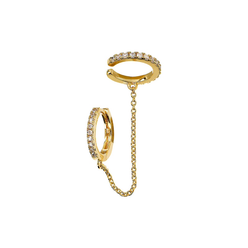 Hoop Earring + Earcuff Earring