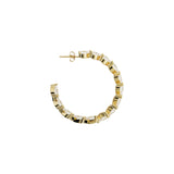 Hoop Earrings with Hearts - Tennis Collection