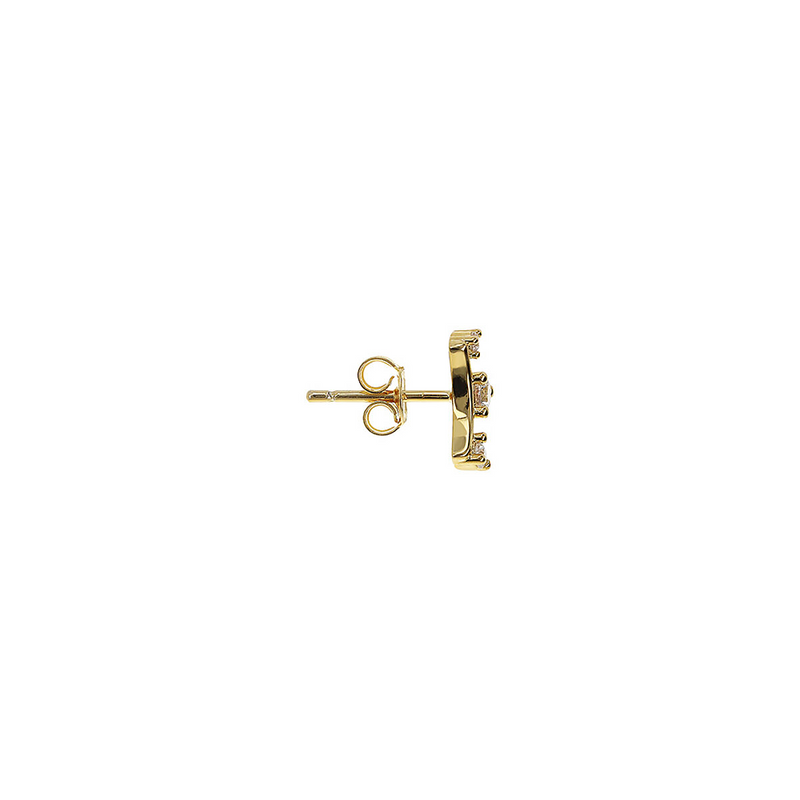 Small earrings 3 zirconia