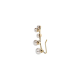 Single Earring Pearls on the ear
