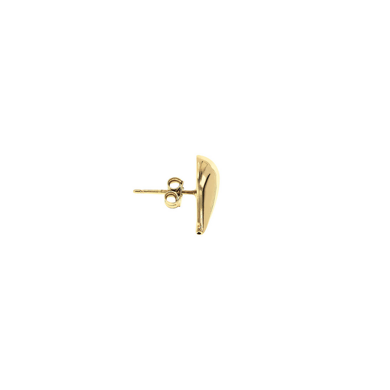 Heart earrings on the lobe