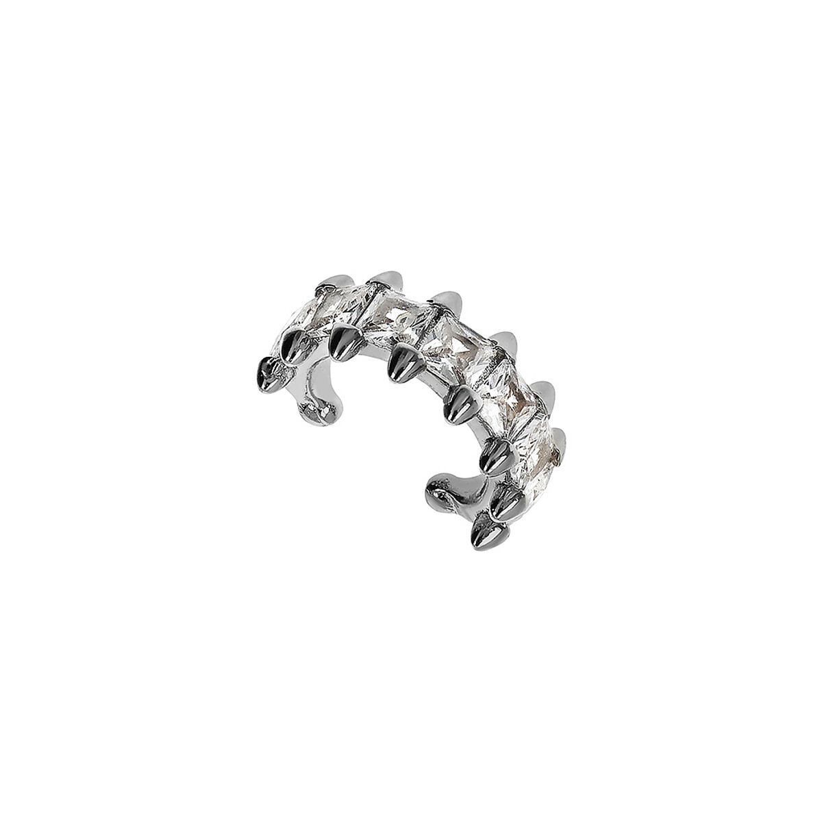 Orecchino Ear Cuff zirconi quadrati - L DI LINDA