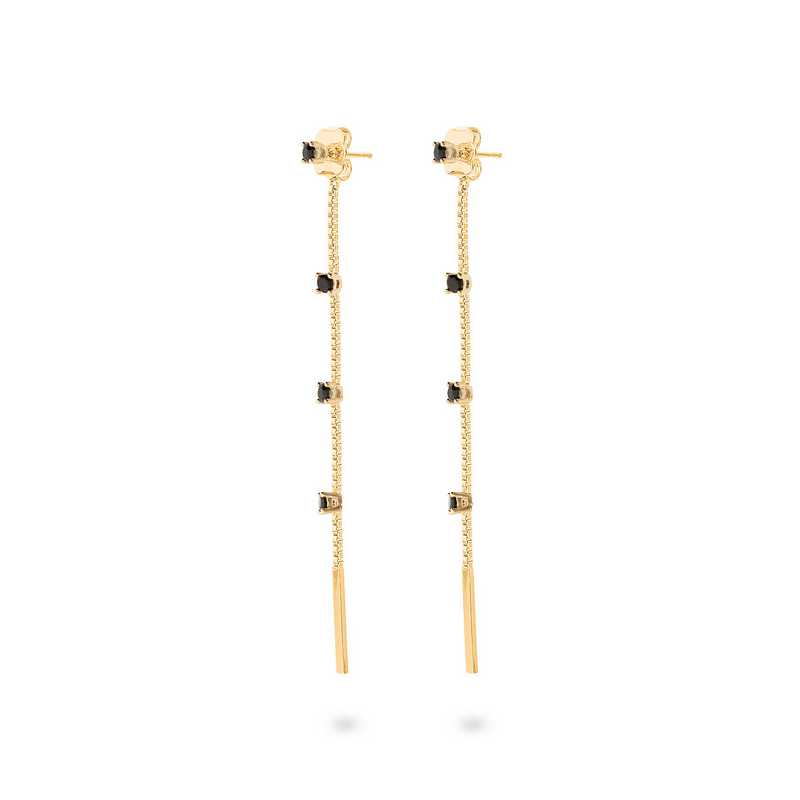 Colorful Zircon Stones Waterfall Earrings