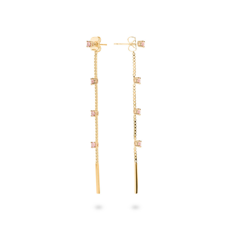 Colorful Zircon Stones Waterfall Earrings