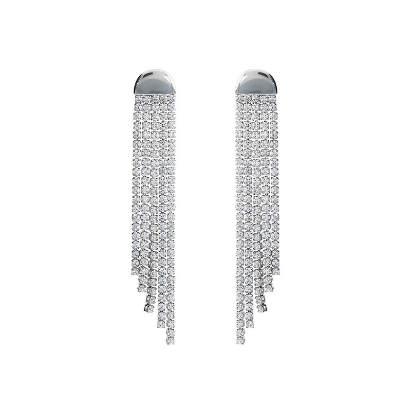 ENDLESS ZIRCON CASCADE EARRINGS