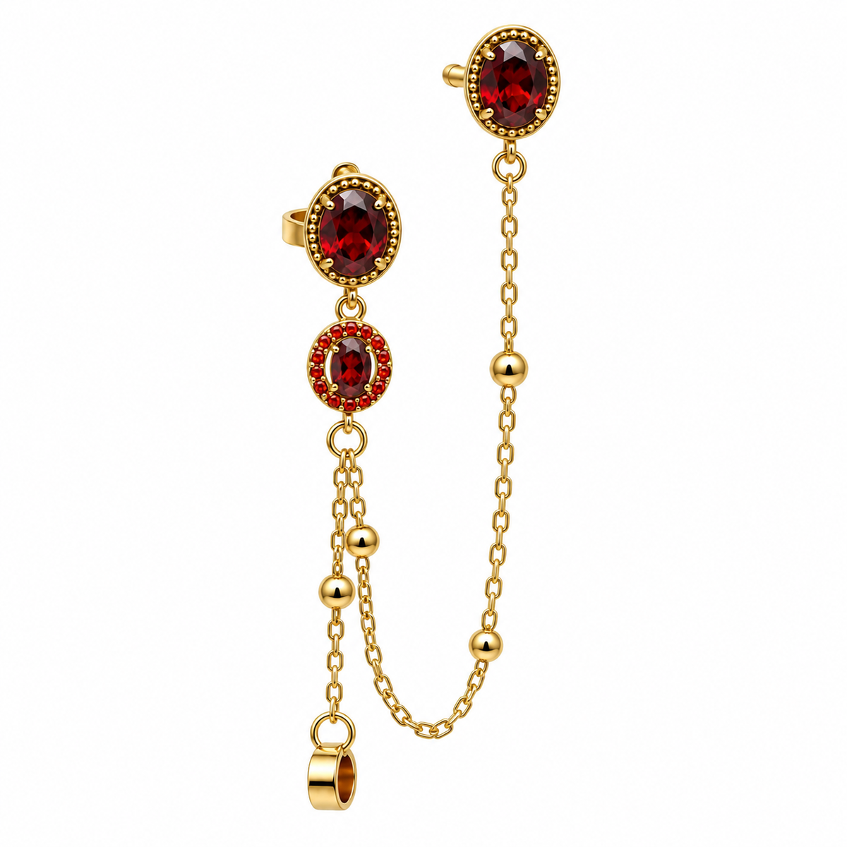 Orecchino Ear Cuff Étoile Chain