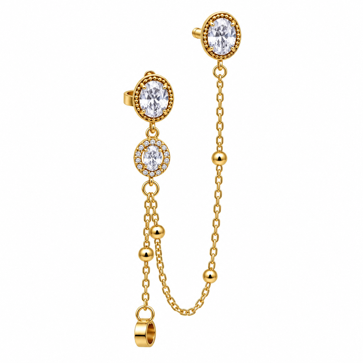 Orecchino Ear Cuff Étoile Chain