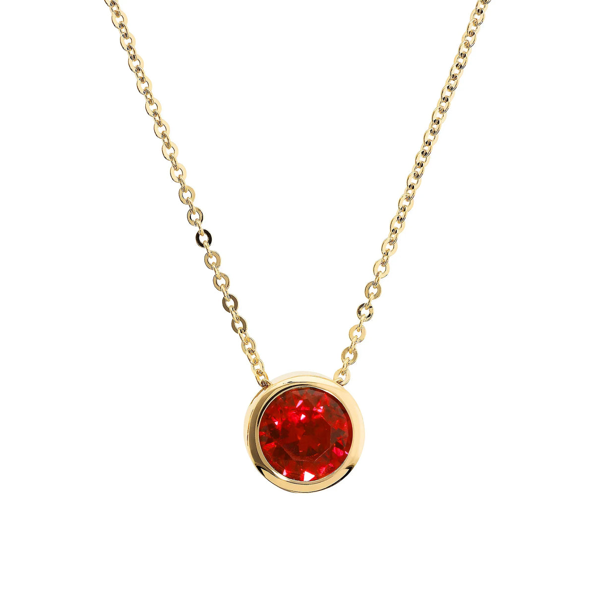 Collana Punto Luce Rosso Rubino - L DI LINDA