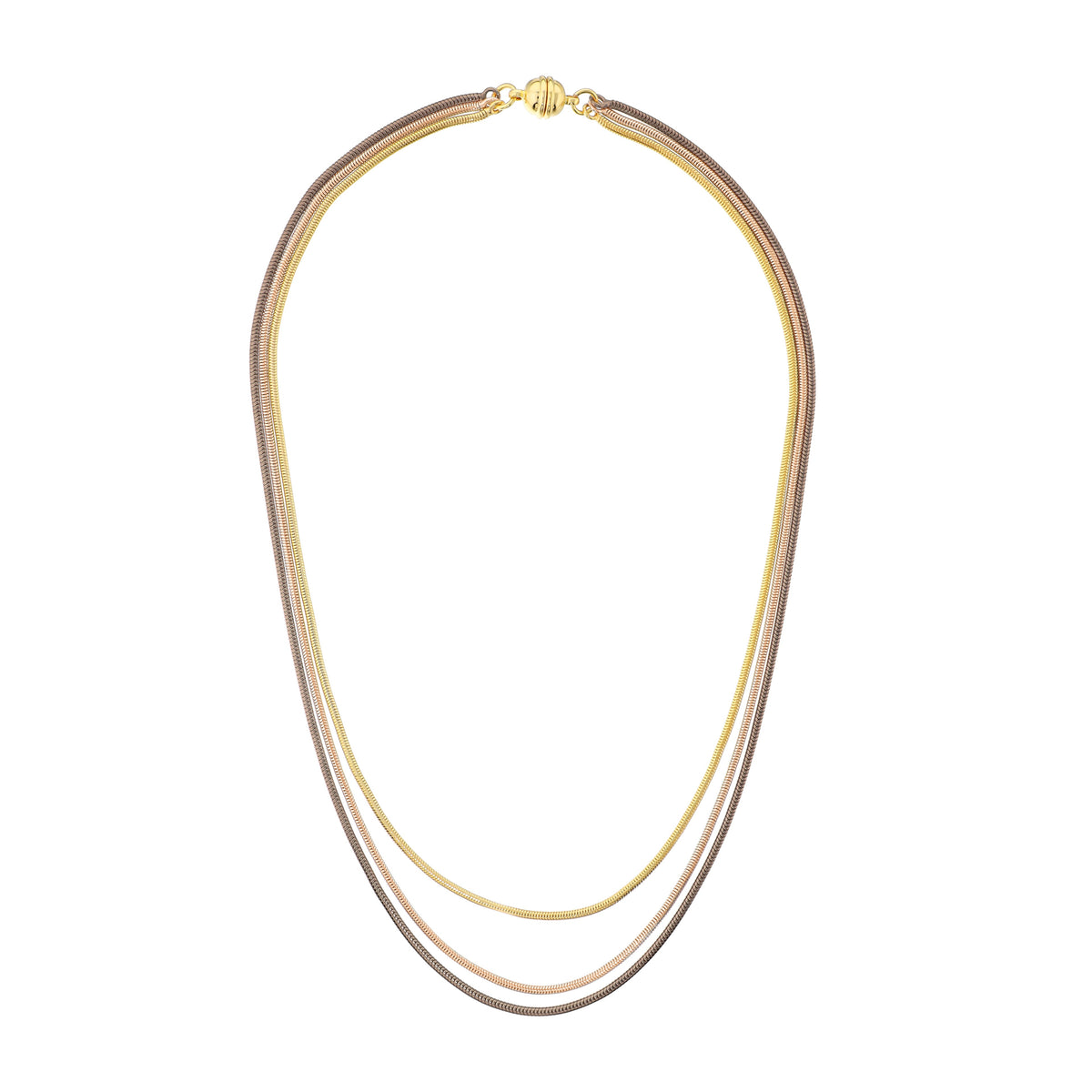 Collana Multifilo Snake Chiusura Magnetica