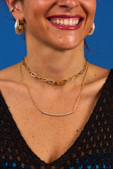 Collana fila zirconi